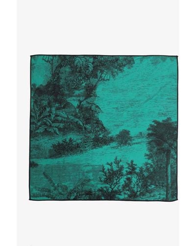 N°21 Landscape-print Scarf - Green