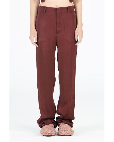N°21 Wide-leg Trousers - Red