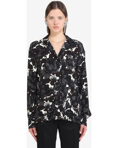 N°21 Floral-print Shirt - Black