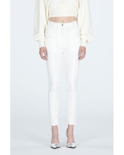 N°21 Jeans con logo - Bianco