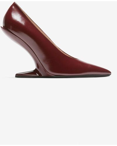 N°21 Leather Court Shoes - Red