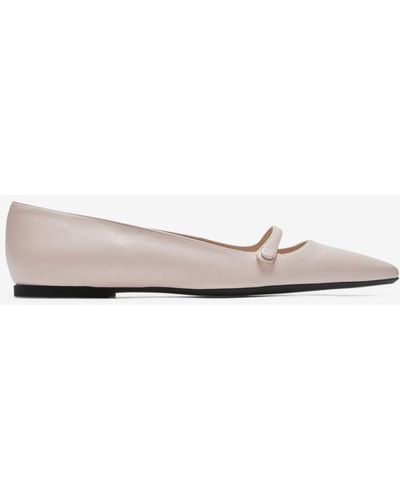 N°21 Leather Ballet Court Shoes - White