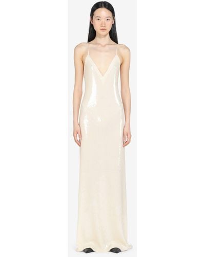 N°21 Sequin Maxi Dress - White