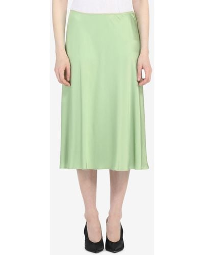 N°21 Bias-cut Skirt - Green