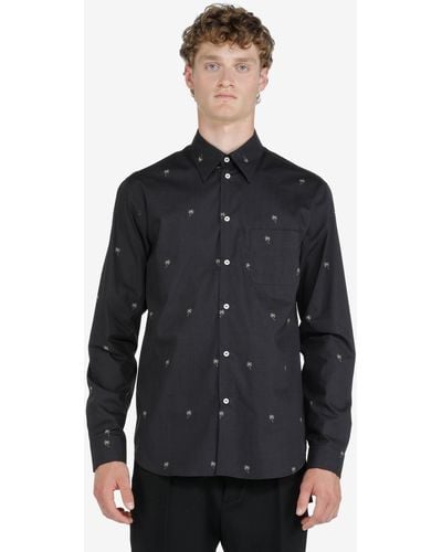 N°21 Palm Tree Cotton Shirt - Black