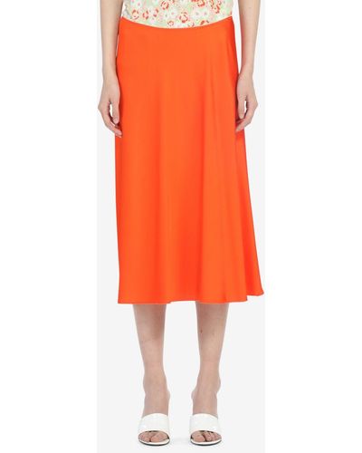 N°21 Bias-cut Skirt - Orange