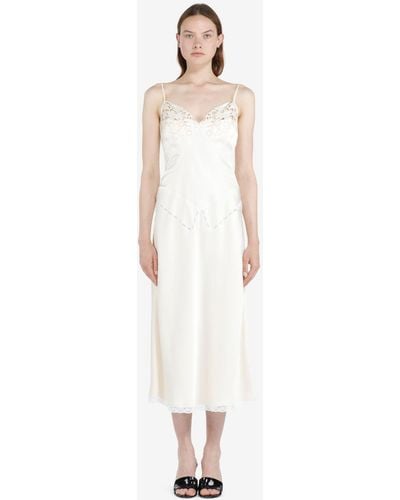 N°21 Lace-trim Slip Dress - White