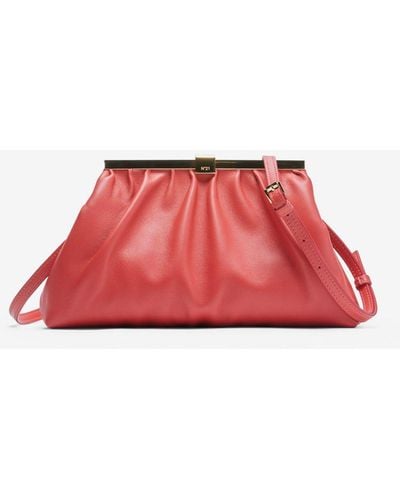 N°21 Puffy Jeanne Leather Shoulder Bag - Red