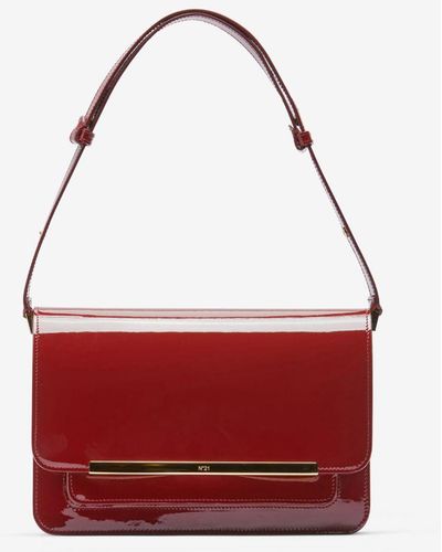 N°21 Edith Patent-leather Shoulder Bag - Red