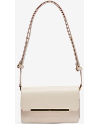 N°21 Mini Edith Leather Shoulder Bag - White