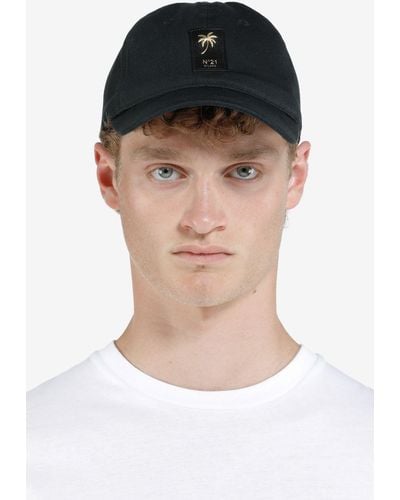 N°21 Cappello da Baseball con Logo - Nero