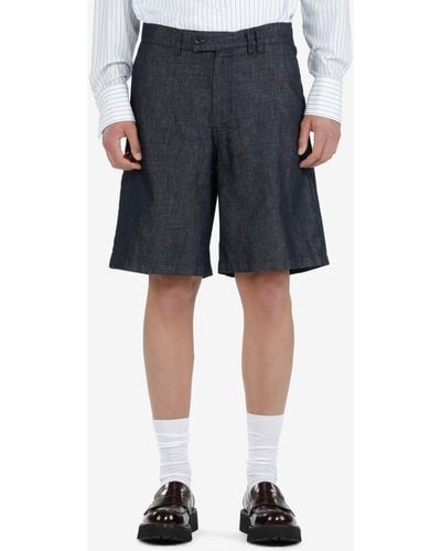 N°21 Wide-leg Shorts - Blue