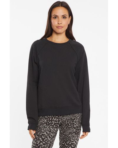 NYDJ Raglan Sweatshirt In Black - Multicolor