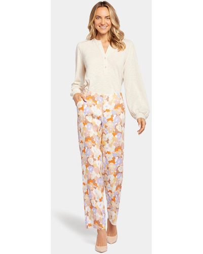 NYDJ Marilyn Straight Pants In Sunset Grove - Natural