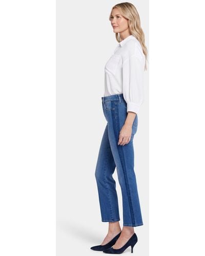 NYDJ Marilyn Straight Ankle Jeans In Azure Wave - Blue