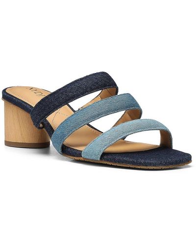 NYDJ Giacomo Block Heel Sandals In Light - Blue