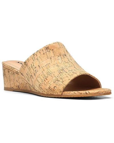 NYDJ Claudine Wedge Mule Sandals In Natural - White