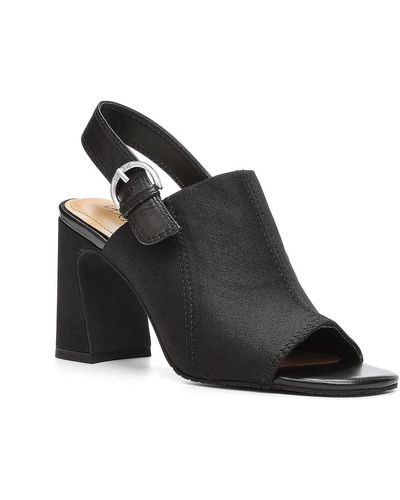 NYDJ Lyssa Block Heel Sandals In Indigo - Black
