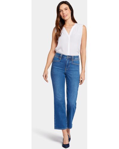 NYDJ Bailey Relaxed Straight Ankle Jeans In Rockford - Blue