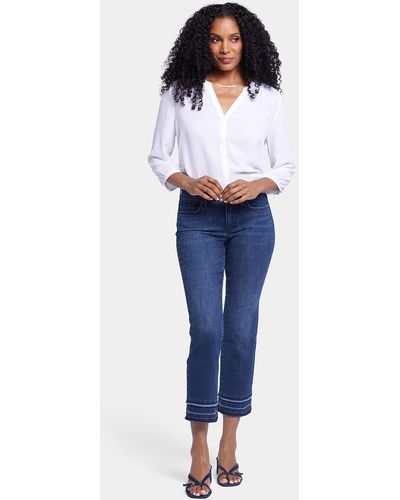 NYDJ Marilyn Straight Ankle Jeans In Inspire - Blue