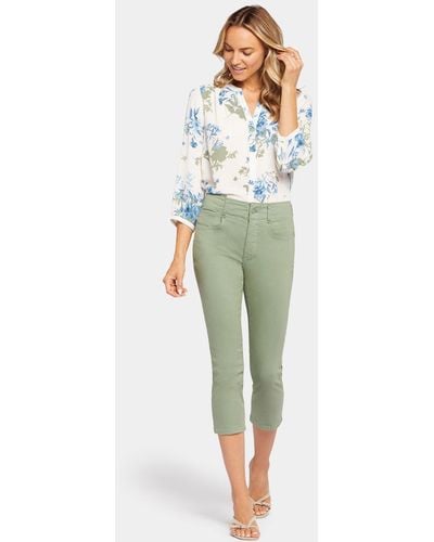 NYDJ Ami Skinny Capri Jeans In English Ivy - Green
