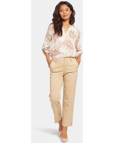 NYDJ Relaxed Ankle Trouser Pants In Cashmere - Pink