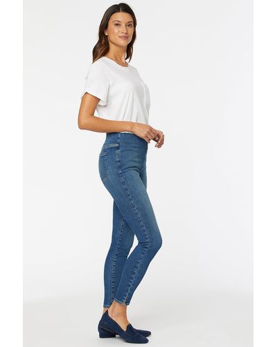 NYDJ Super Skinny Ankle Pull-on Jeans - Blue