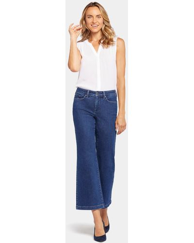 NYDJ Relaxed Flared Jeans In Treasured - Blue
