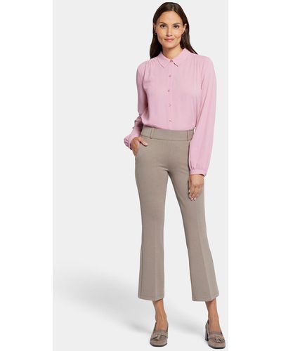 NYDJ Pull-on Flared Ankle Trouser Pants In Saddlewood