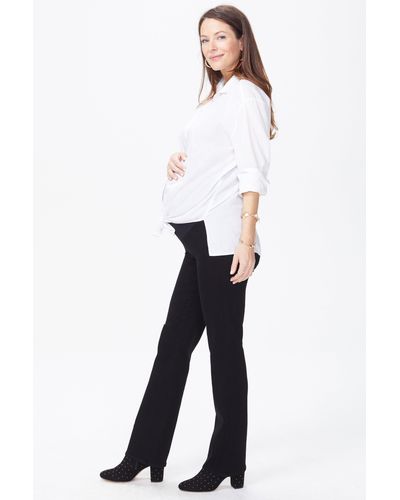 NYDJ Straight Maternity Jeans In Black