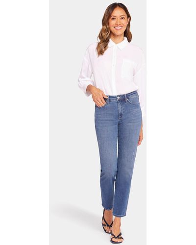 NYDJ Stella Tapered Ankle Jeans In Adore - Blue