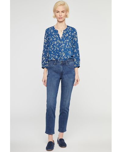 NYDJ Stella Tapered Ankle Jeans In Rendezvous - Blue