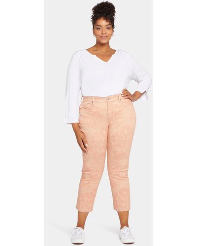 NYDJ Marilyn Straight Ankle Jeans - Pink