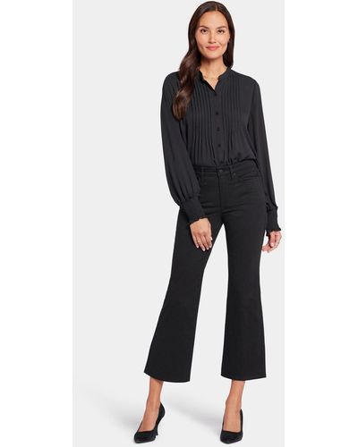NYDJ Relaxed Flared Jeans In Black Pearl - Blue
