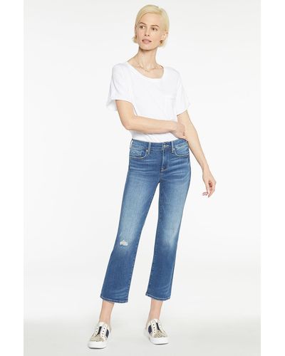NYDJ Marilyn Straight Ankle Jeans In Sacha - Blue