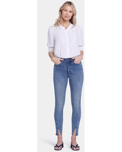 NYDJ Ami Skinny Jeans In Sandy Beach - Blue