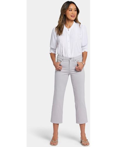 NYDJ Relaxed Piper Crop Jeans In Pearl Gray - White
