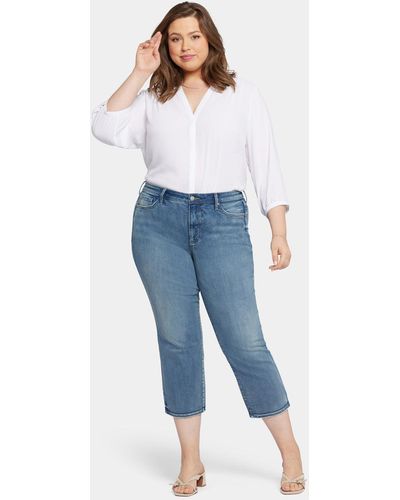 NYDJ Relaxed Piper Crop Jeans - Blue