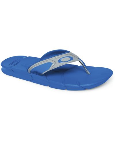 Blue Oakley Sandals and Slides for Men Lyst