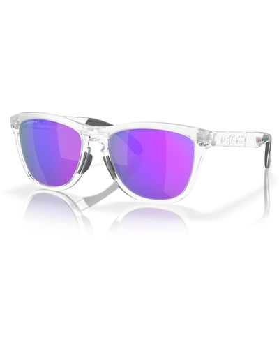 Oakley Oo9284a Frogskins Range Low Bridge Fit Round Sunglasses - Purple