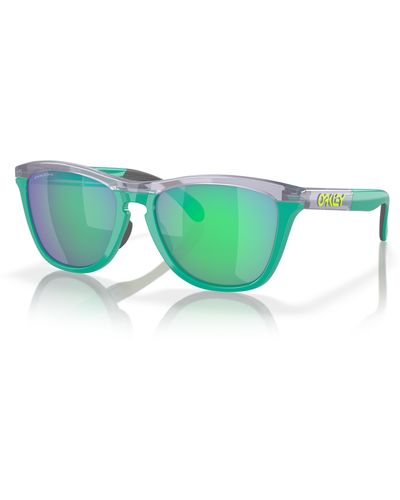 Oakley Oo9284a Frogskins Range Low Bridge Fit Round Sunglasses - Green