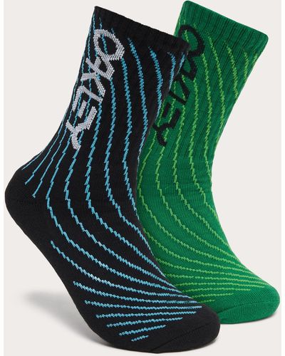 Oakley Camo B1b Rc Socks 2.0(2 Pcs) - Verde