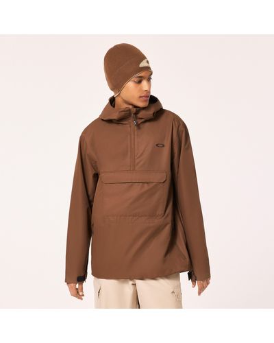 Oakley Divisional Rc Shell Anorak - Marrone