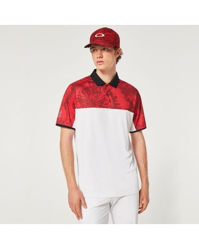 Oakley Mtndye Clrblk Polo - Rouge