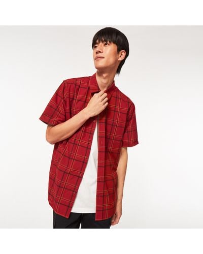 Oakley Pacific Button Down Ss - Rouge
