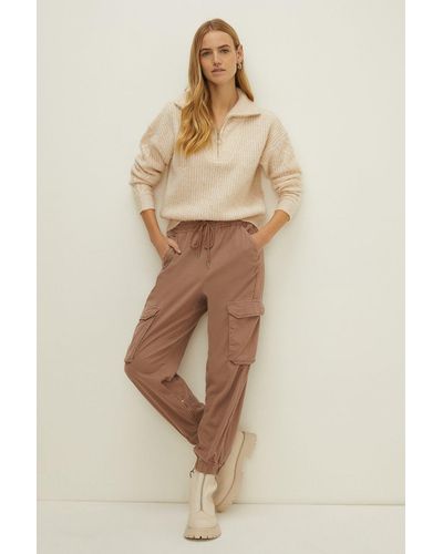 Oasis Ultimate Cargo Trouser - Natural