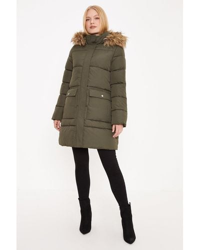 Oasis faux fur on sale trim hooded parka