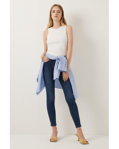 Oasis Lily High Rise Skinny Jean - Blue