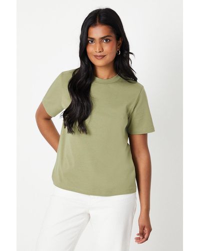 Oasis Plain Basic Jersey T-shirt - Green