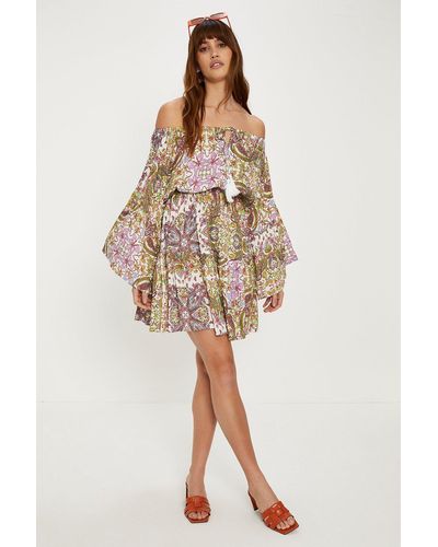 Oasis tropical sales bardot dress